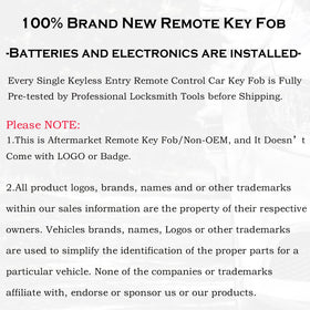 SUPALAND uncut metal key blade included for local cutting to your vehicle