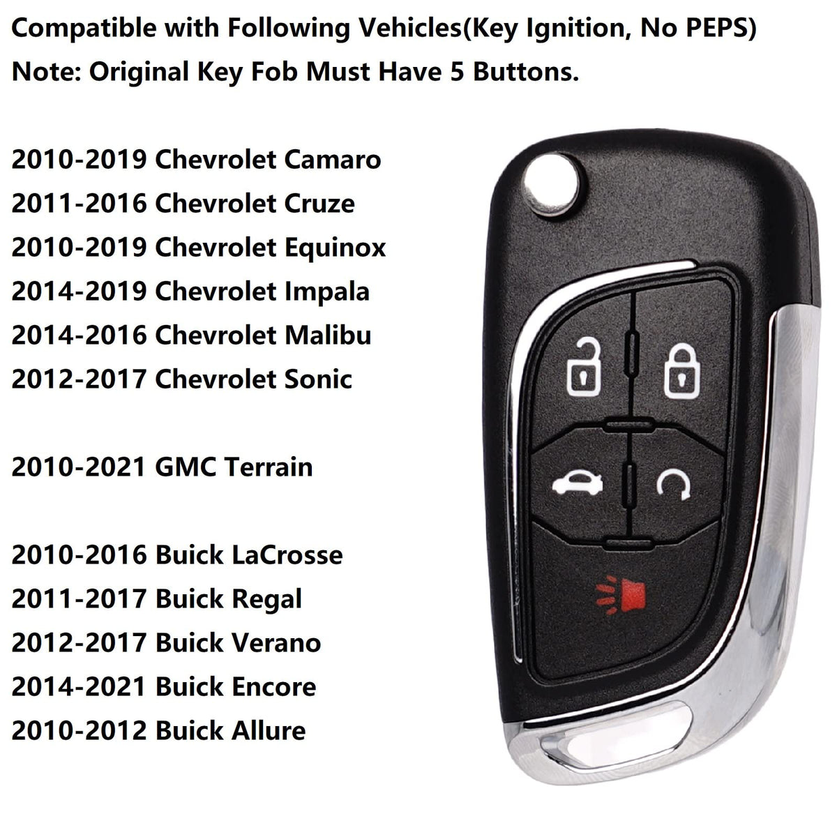 SUPALAND fob with battery installed visible, ensures shipped ready-to-program convenience