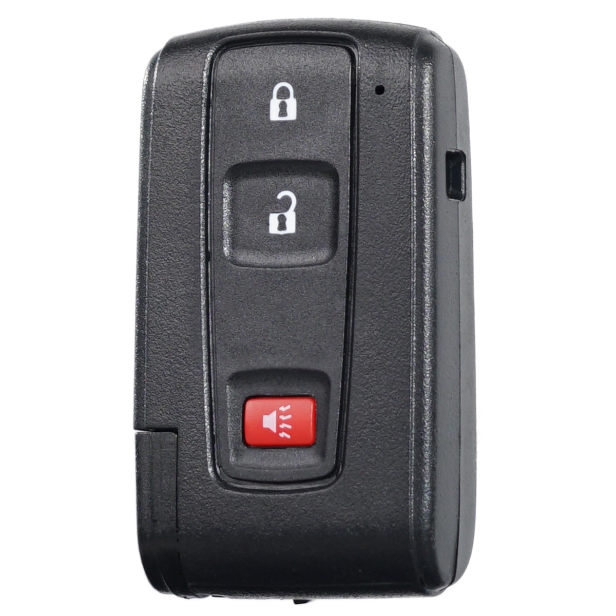 SUPALAND Prius remote front view showing button layout and black logo benefit ease of identification