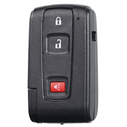SUPALAND Prius remote front view showing button layout and black logo benefit ease of identification