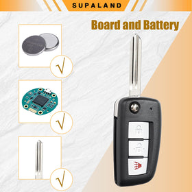 SUPALAND side profile of flip fob highlighting slim fit and pocket-friendly advantage