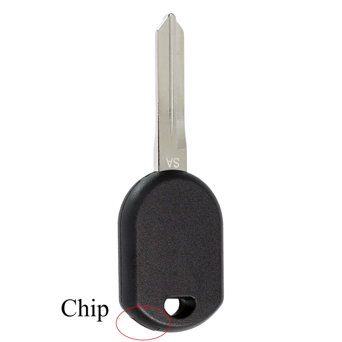 SUPALAND fob beside car key for scale to show compact replacement size