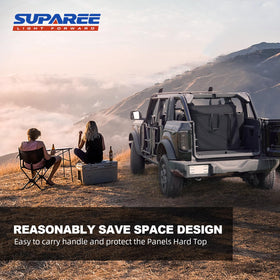 SUPAREE vinyl-coated exterior texture highlighting water resistance benefit