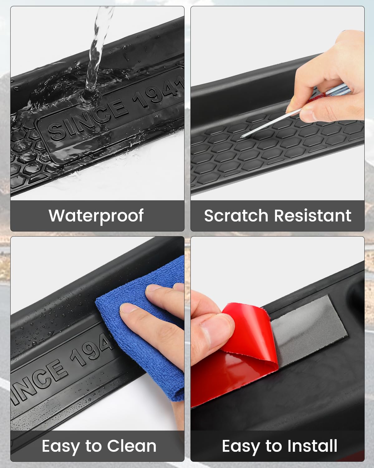 SUPAREE installed on front door sill demonstrating protection during entry