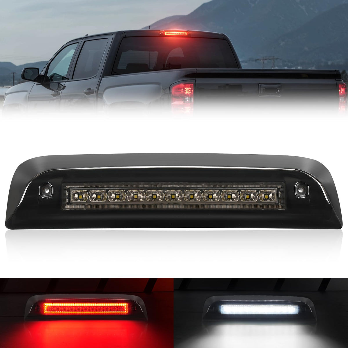 SUPAREE front view showing full brake light assembly and improved visibility