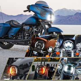 SUPAREE packaging and contents including headlight and adapter for a complete ready-to-install kit