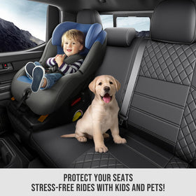 Super Cover seatback storage pocket detail adding convenient organization