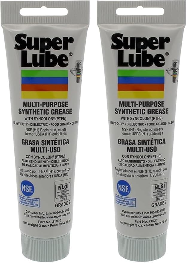 Super Lube front packaging 3 oz tubes showing product and easy-apply benefit