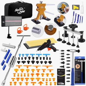 Super PDR front kit layout showing all tools for complete dent repair and quick setup
