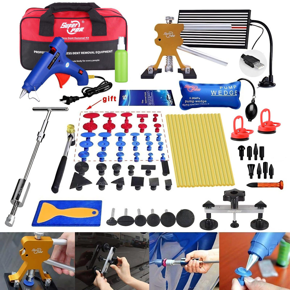 Super PDR front packaging showing kit contents and benefit of full PDR set