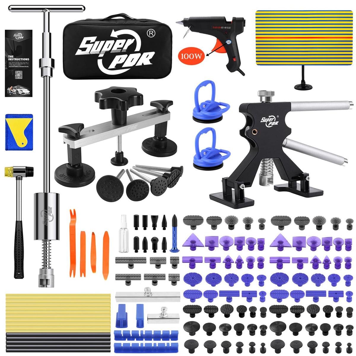 Super PDR front packaging showing full 169-piece kit and benefits