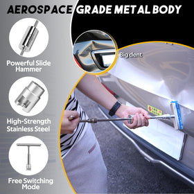 Super PDR golden lifter and bridge puller displayed for controlled paintless dent lifting