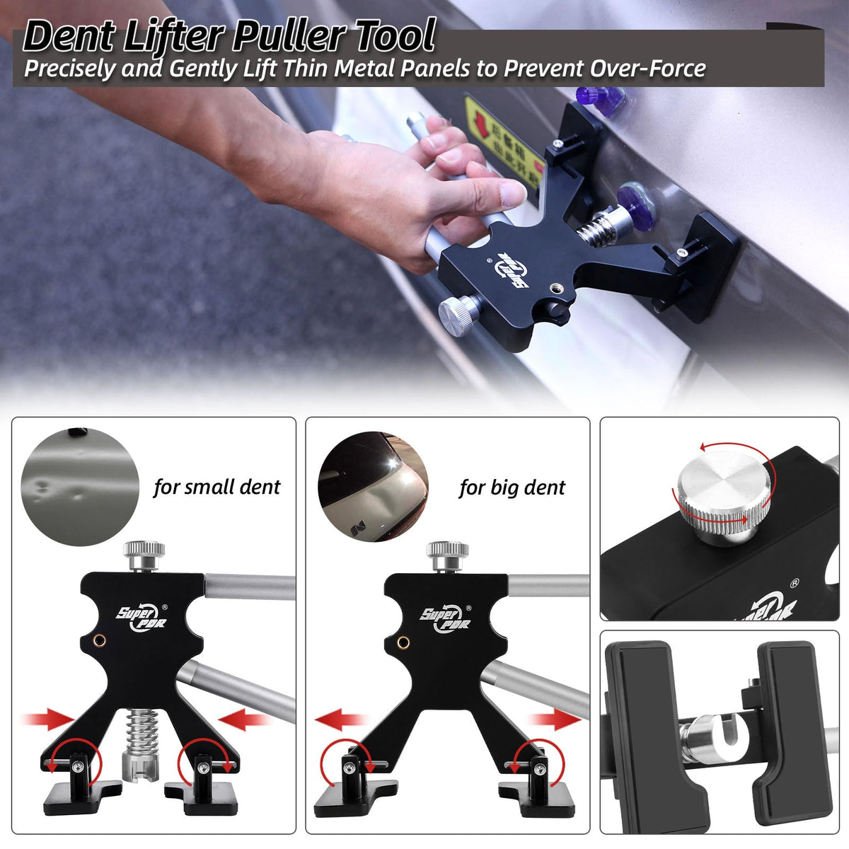 Super PDR heat gun warming panel to boost glue bond and soften residue