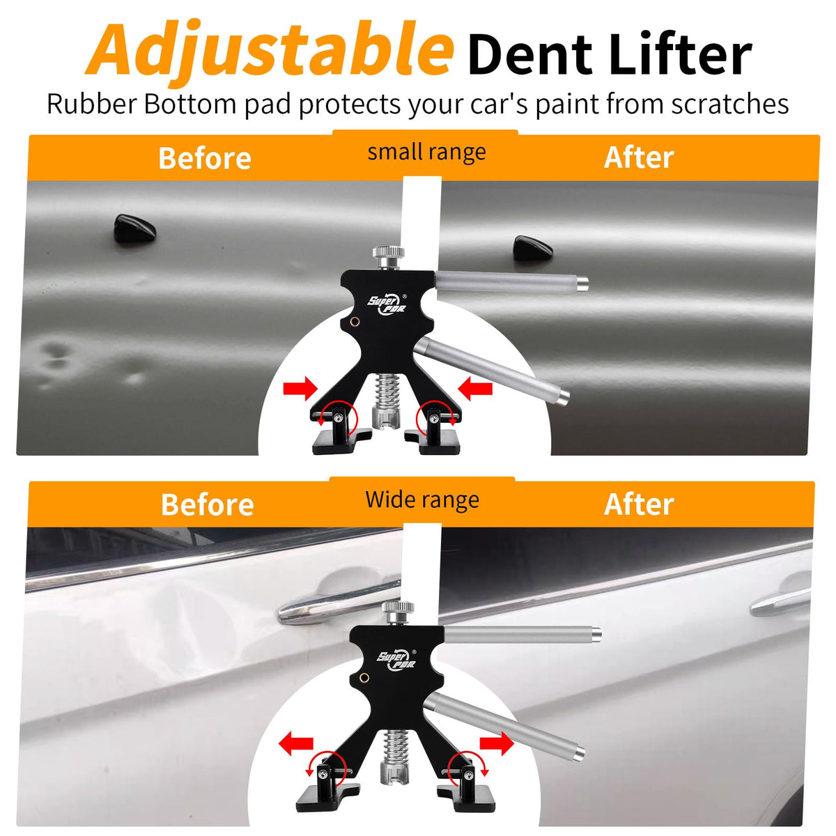 Super PDR slide hammer detail with spring buffer for controlled pulling