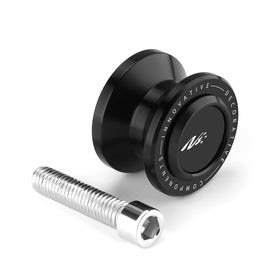 Super Vici spool on motorcycle in garage setting showing convenience for maintenance tasks