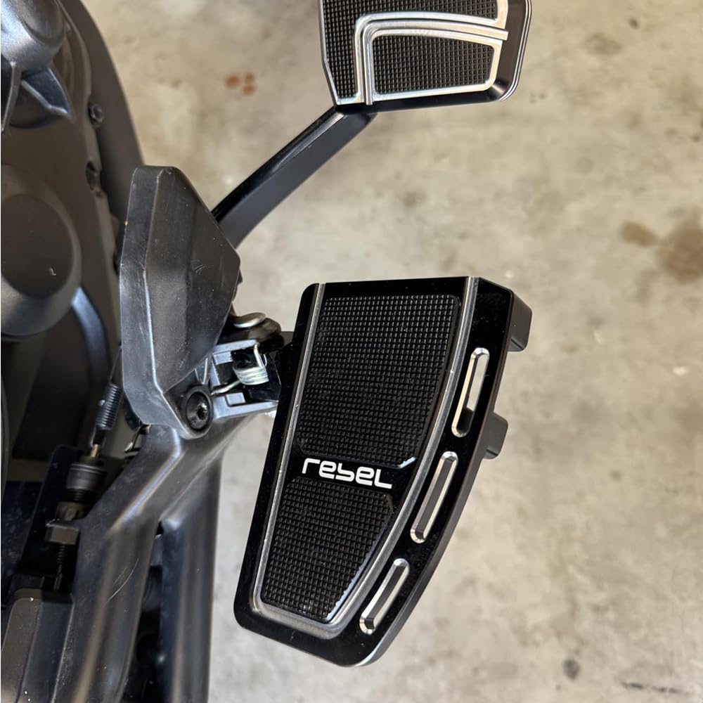Super Vici side view installed on Rebel 1100 showing secure mount