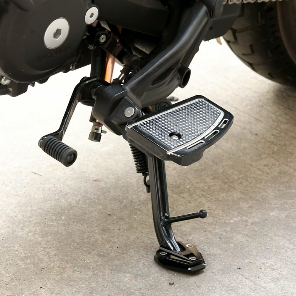 Super Vici kickstand plate size comparison with coin demonstrating compact footprint benefit