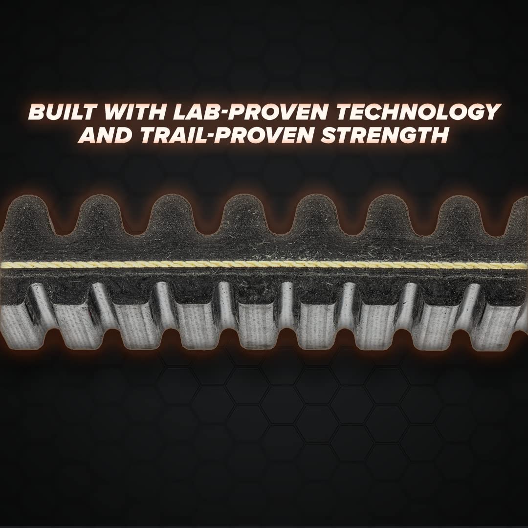 SuperATV belt installed in Can-Am Defender clutch demonstrating reliable power transfer