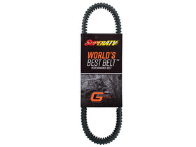 SuperATV CVT drive belt front profile showing durable build and improved engagement