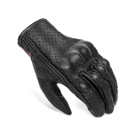 Superbike rider wearing gloves on motorcycle illustrating fit and on-road use