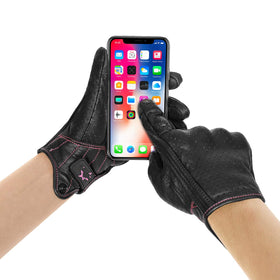 Superbike index finger touchscreen use demonstrating device access without removal