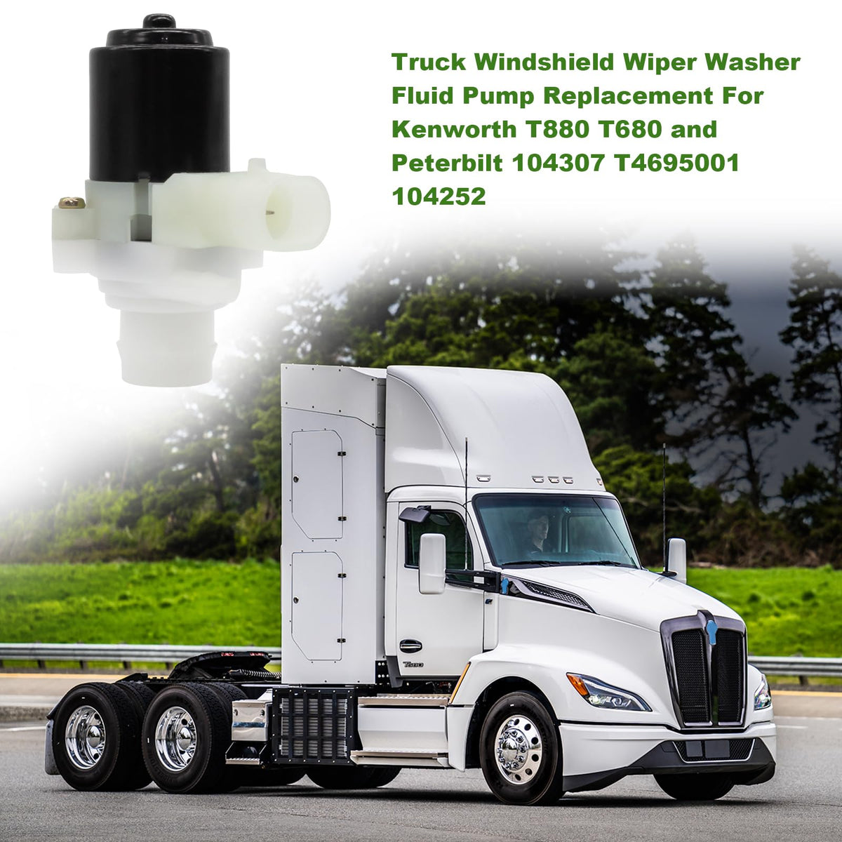 SuperDi installed on truck windshield system showing improved visibility benefit
