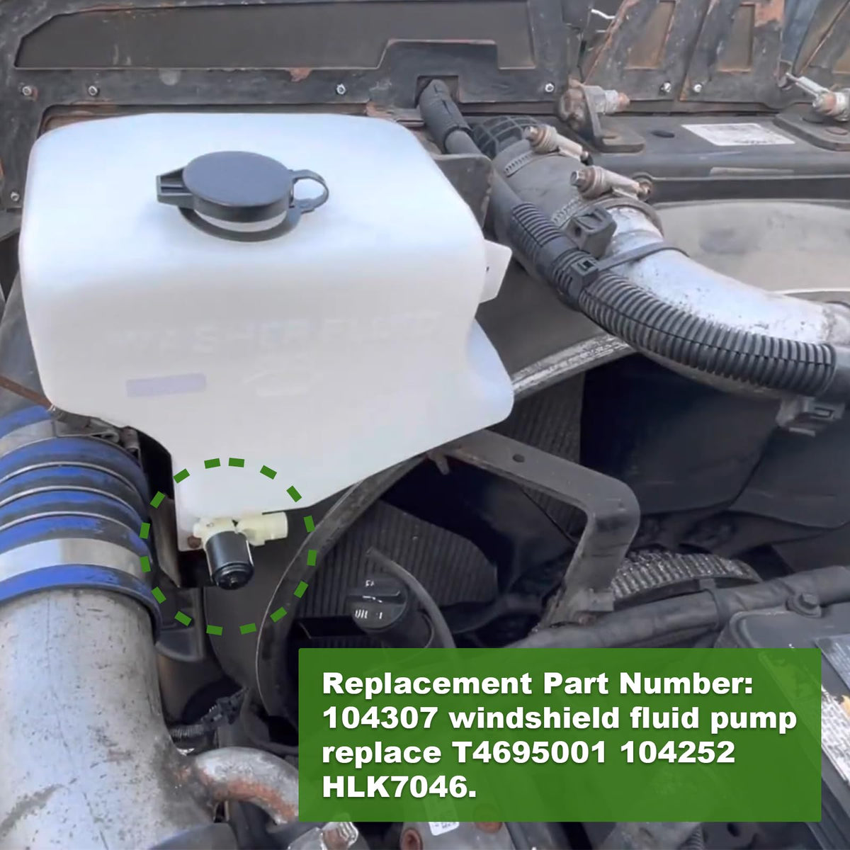 SuperDi demonstration spray from nozzle showing strong washer fluid delivery