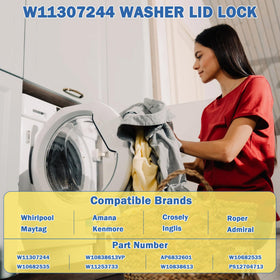 SuperDi part label and stamped number to verify W11307244 W10682535 compatibility quickly