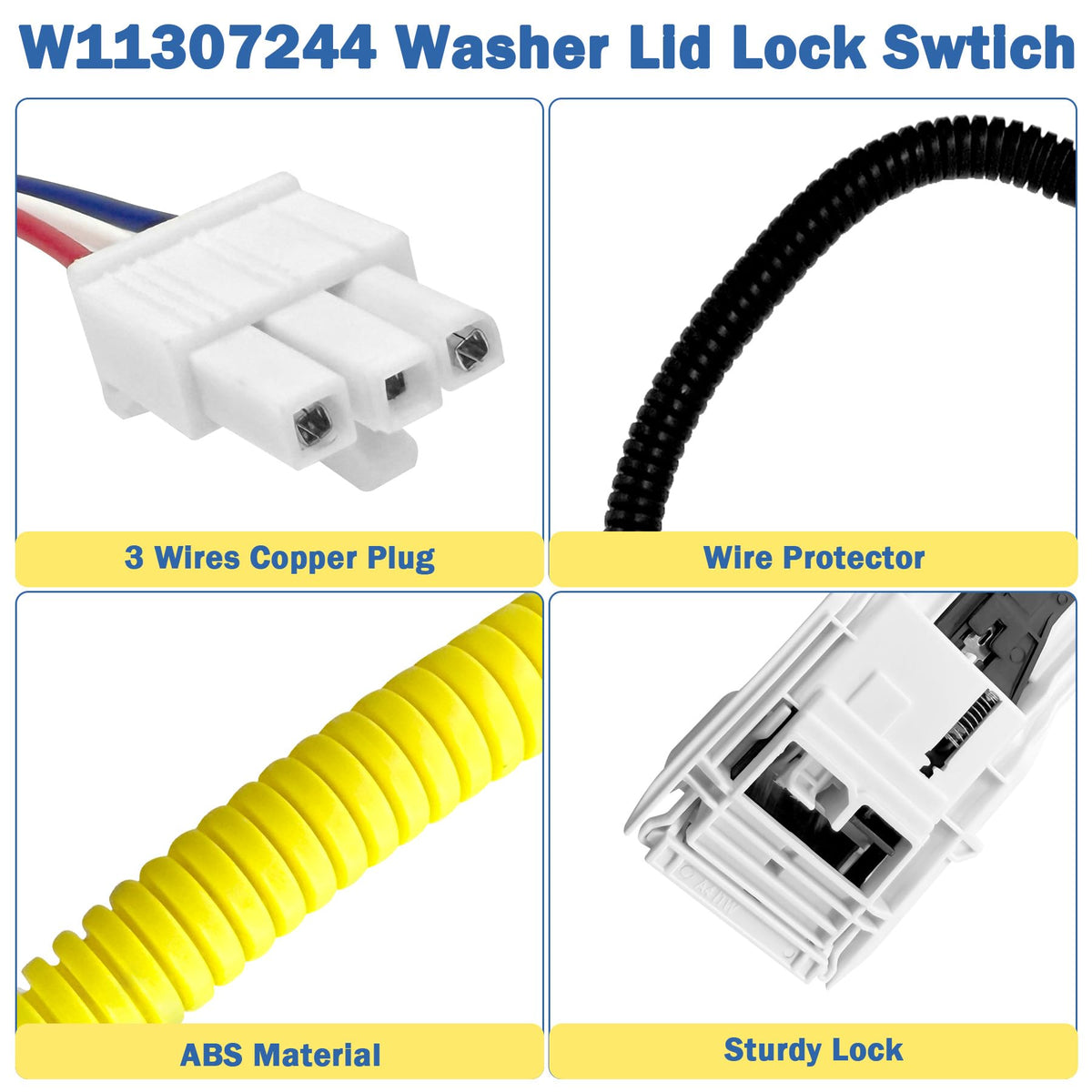 SuperDi wiring detail with corrugated tubing and copper plugs for reliable electrical contact