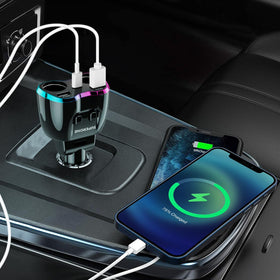 SUPERONE powering a car refrigerator at a campsite to keep food cold during trips