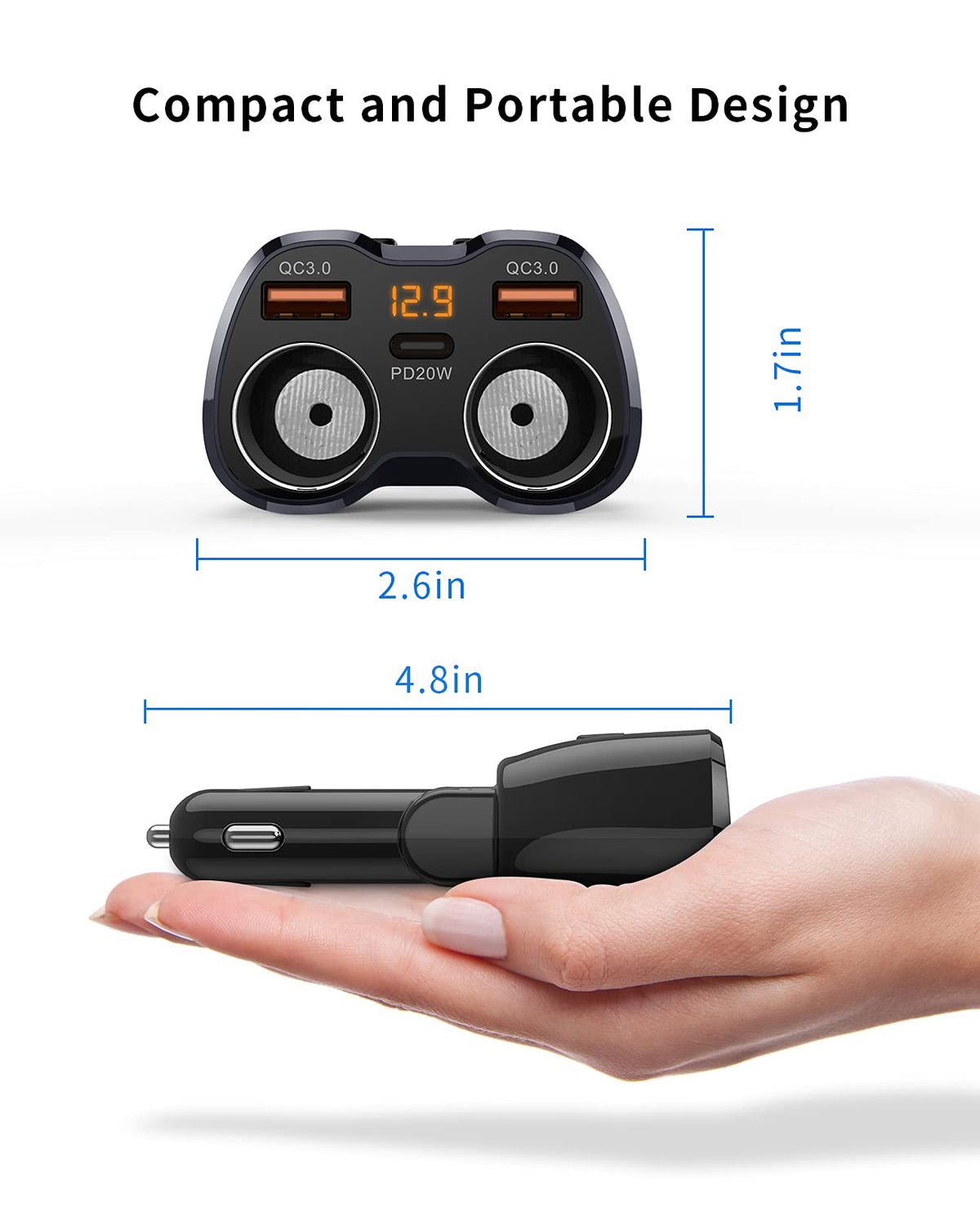 SUPERONE side plug detail with stable connector and built-in fuse benefit