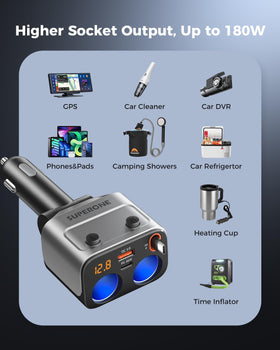 SUPERONE next to a smartphone and keys showing compact size and scale
