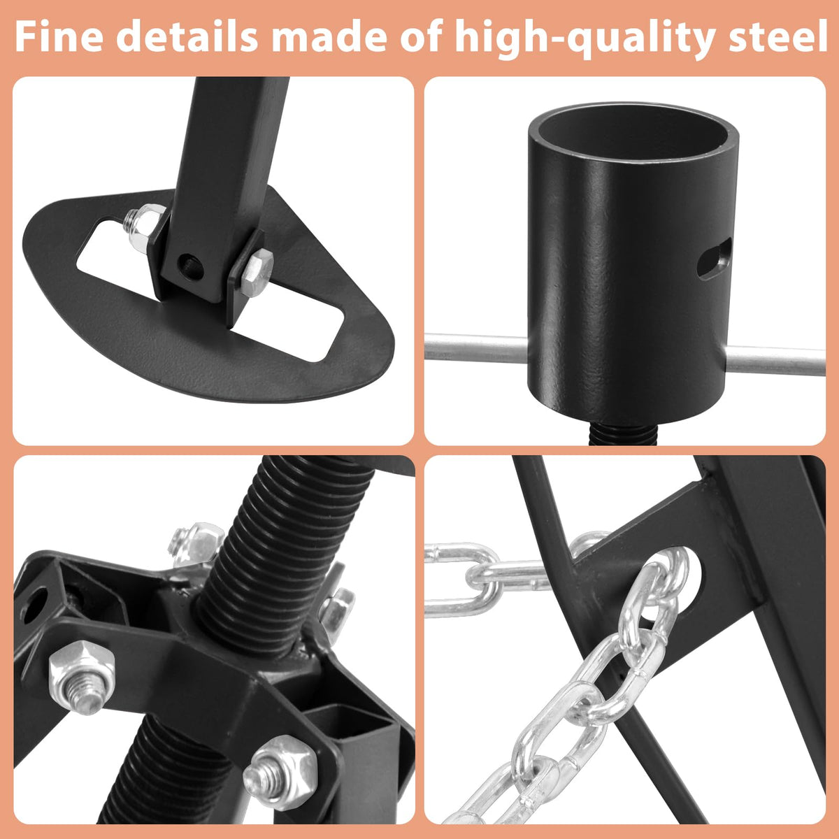Superunner steel powder-coat finish closeup resisting corrosion for long-lasting durability benefit