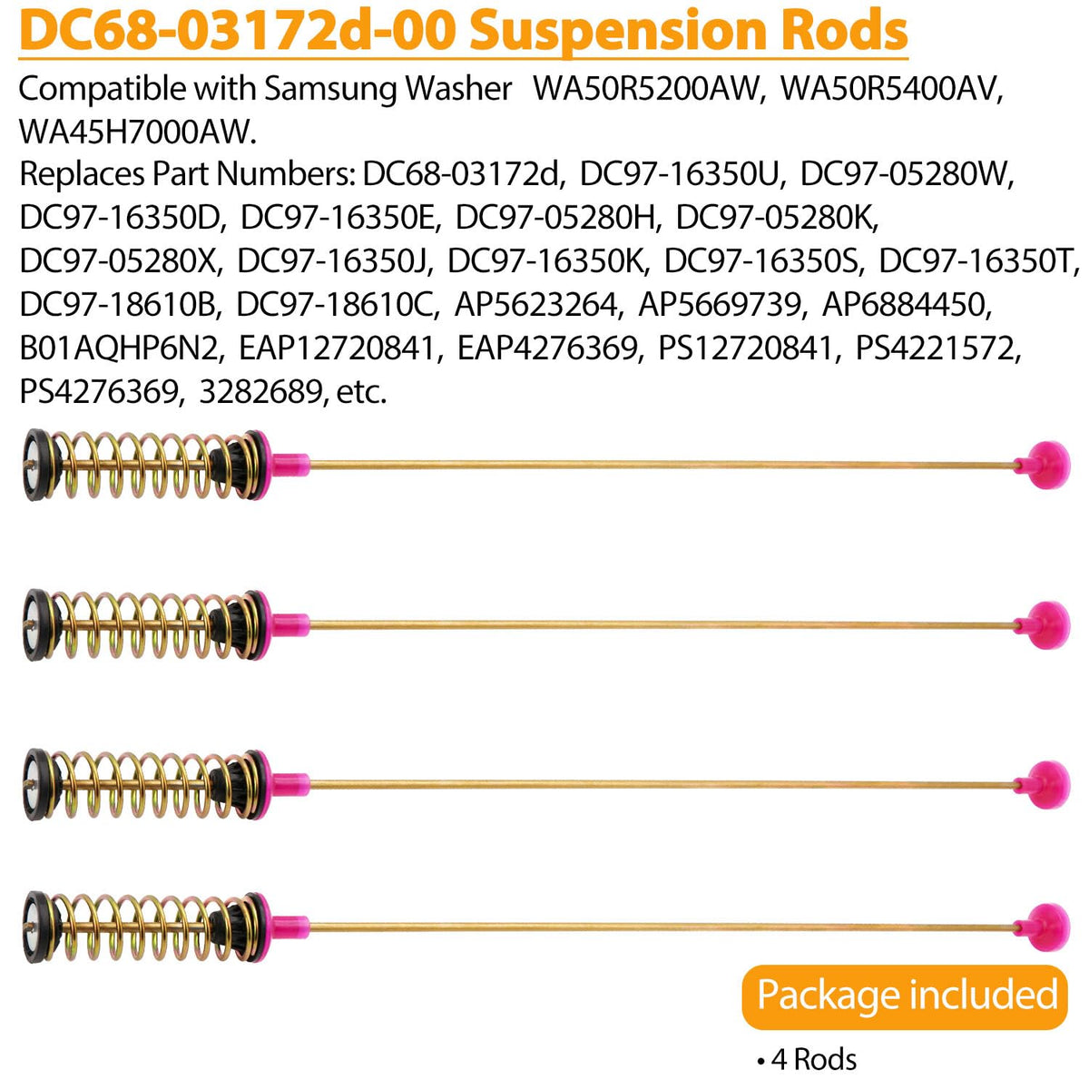 SupHomie close-up of rod spring steel coil for stronger shock absorption