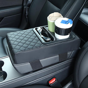 Supin armrest cushion material texture showing faux-leather and breathable lining for comfort
