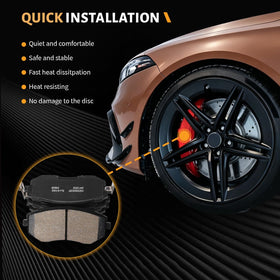 SUPLABEL pad set with fitment chart ensuring correct vehicle compatibility