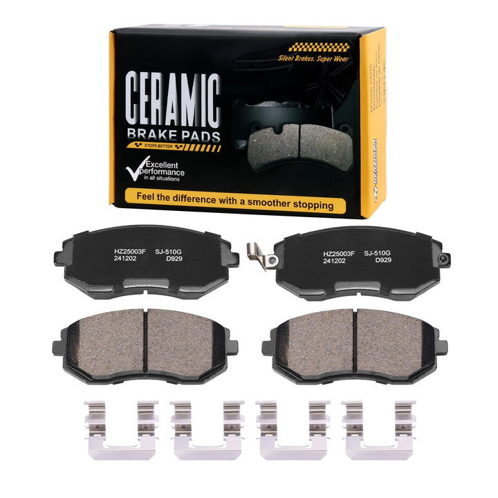 SUPLABEL front pads packaging showing correct fit and easy identification