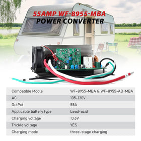 suplife WF-8955-MBA close-up of capacitors and circuitry for reliable charging performance