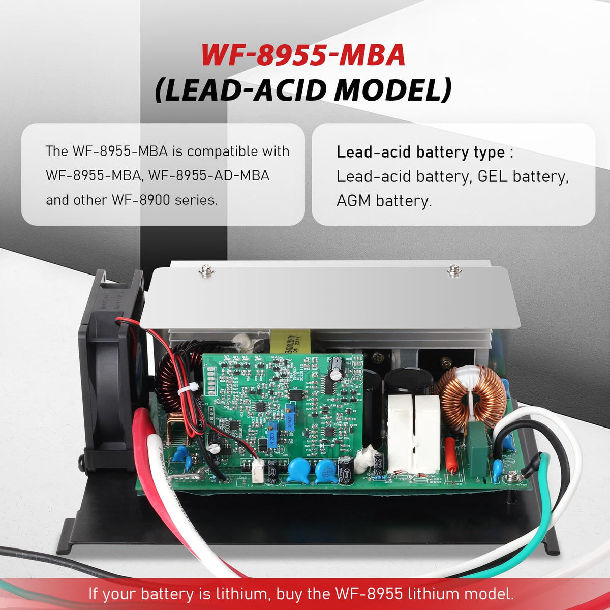 suplife WF-8955-MBA installed inside WF-8955PEC converter demonstrating direct fit and compatibility