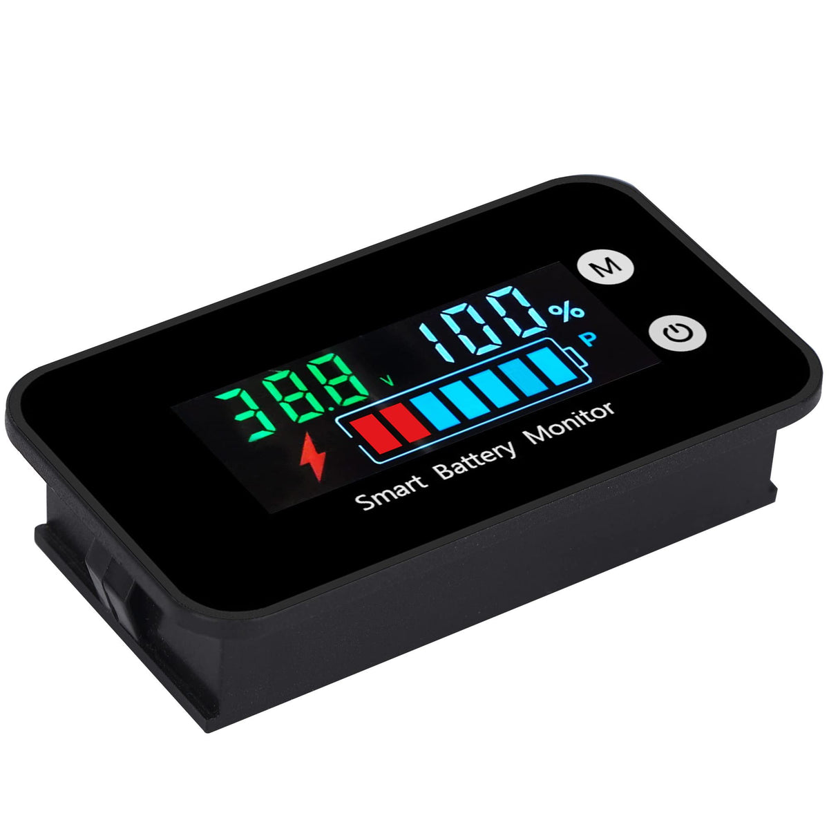 SUPNOVA close-up temperature display in Celsius for real-time battery temperature monitoring