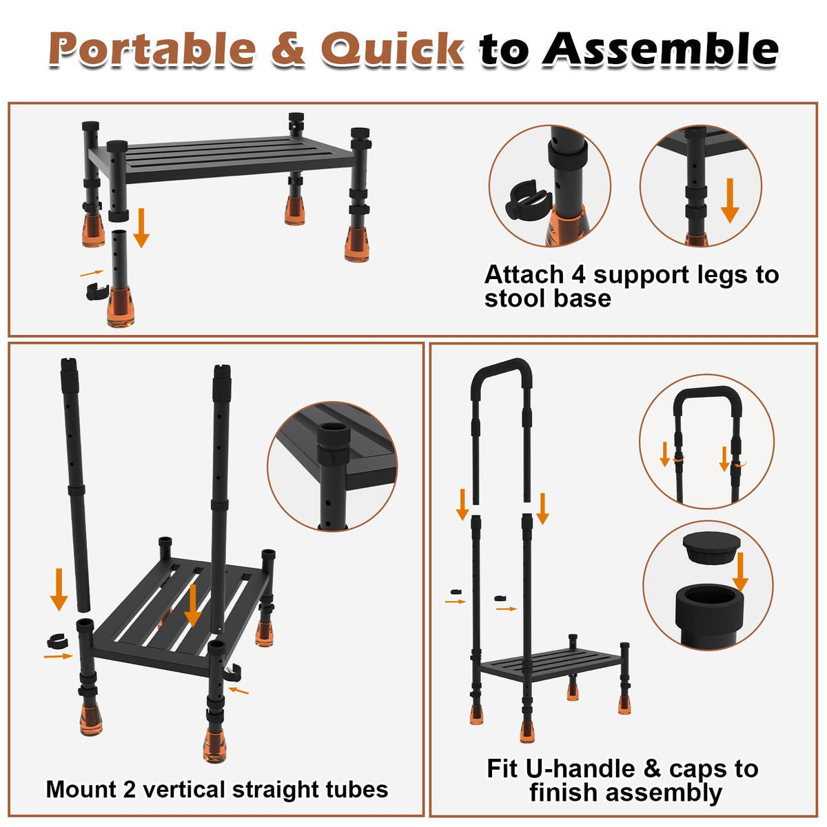Support Way included tools and hardware showing easy assembly benefit