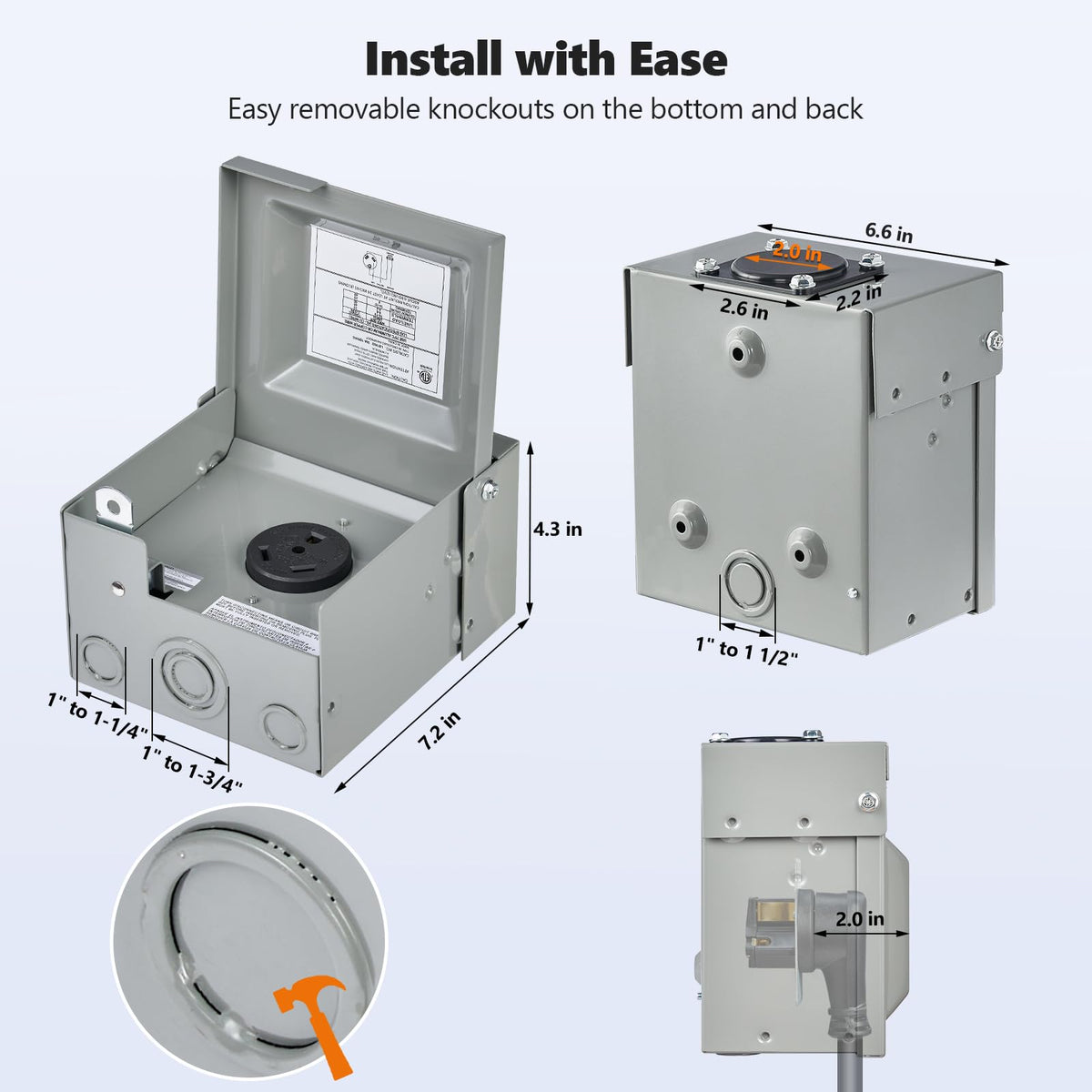 SURAIELEC installed at campsite on pedestal benefit: secure shore power for RVs