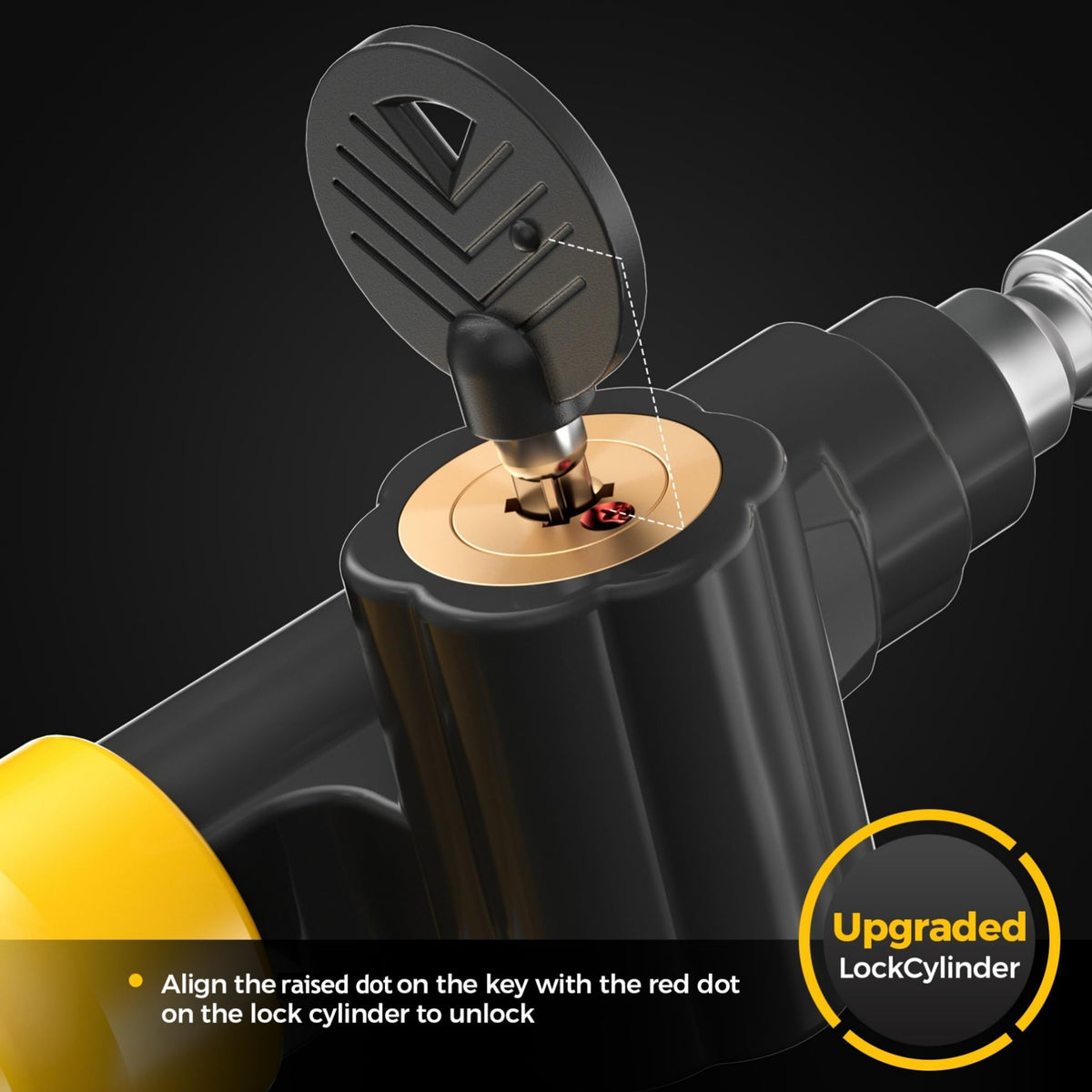 SURDOCA black rubber sleeve detail protecting wheel finish and grip