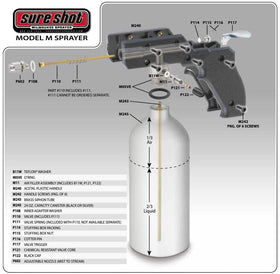 Sure Shot trigger and handle detail demonstrating ergonomic grip