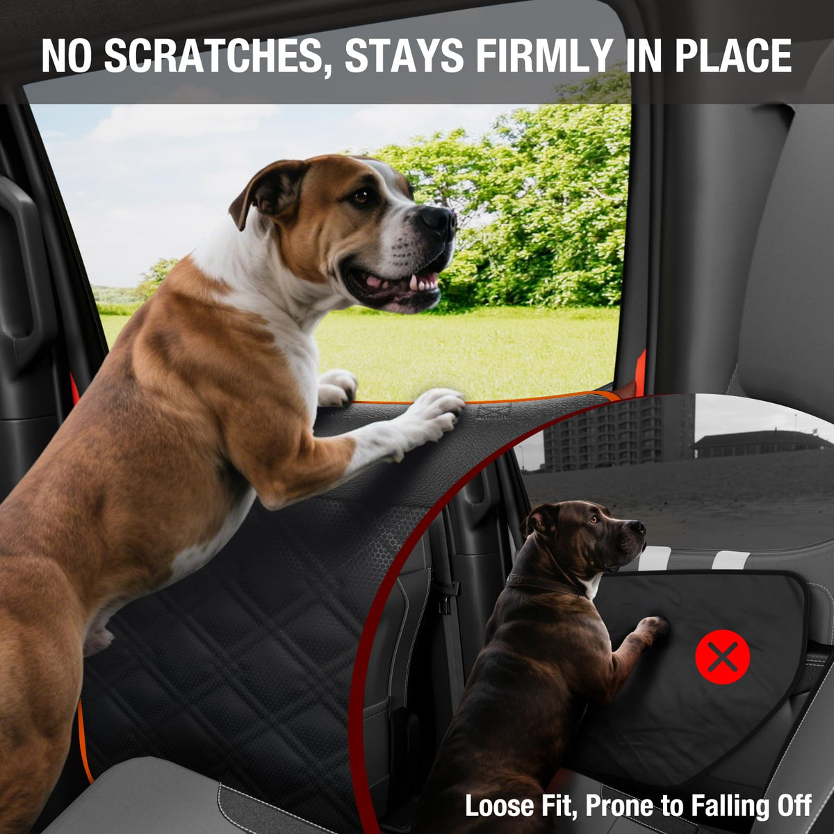 Surfcabin protectors in truck at trailhead highlighting outdoor travel protection