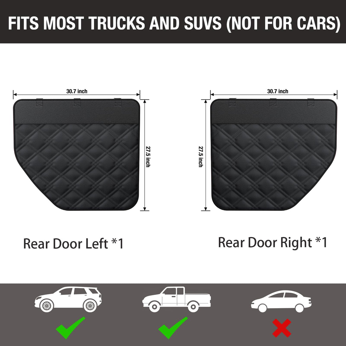 Surfcabin full coverage on SUV door protecting high-contact zones