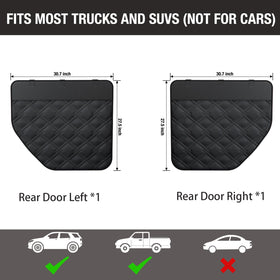 Surfcabin full coverage on SUV door protecting high-contact zones