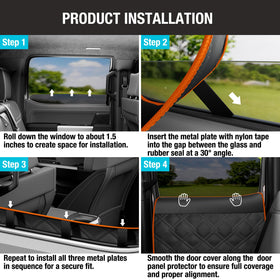 Surfcabin installed on a truck door showing full coverage and protection benefit
