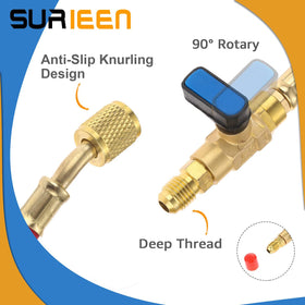 SURIEEN 45-degree connector detail highlighting easier access in tight spaces