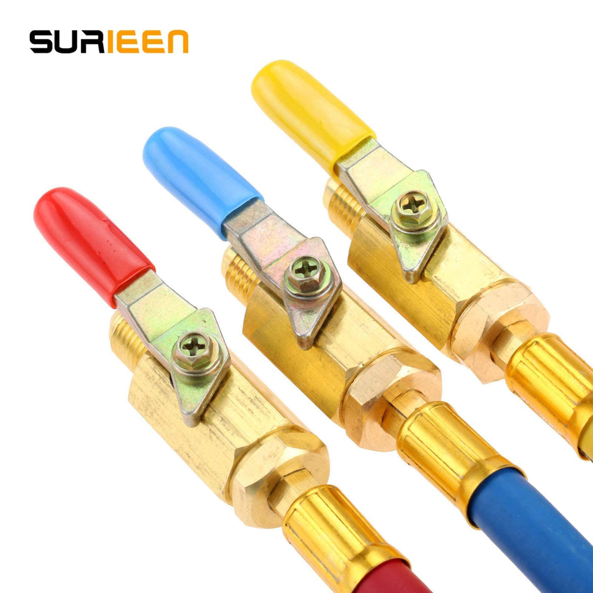 SURIEEN brass ball valve close-up showing durable construction and reliable sealing